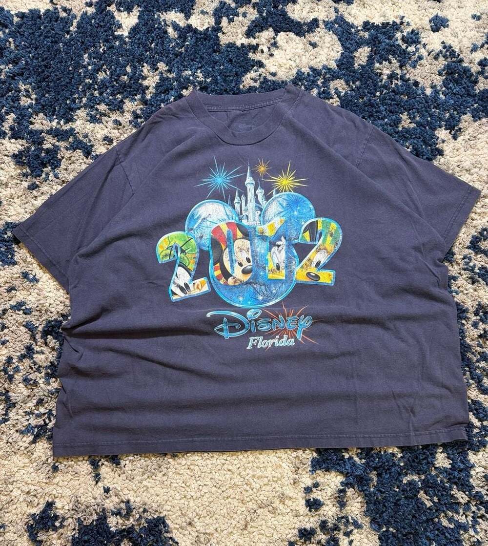 Walt Disney World Florida 2012 Graphic T-Shirt with Mickey and Friends